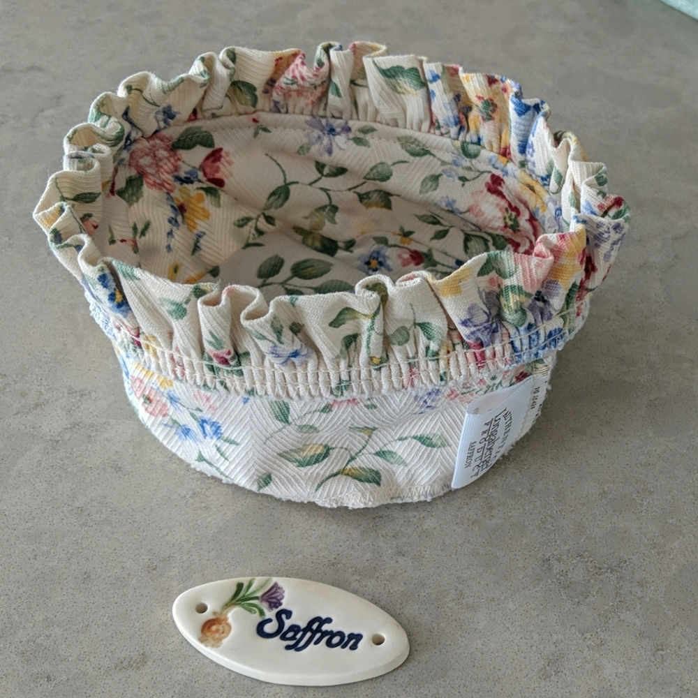 Longaberger Saffron basket liner